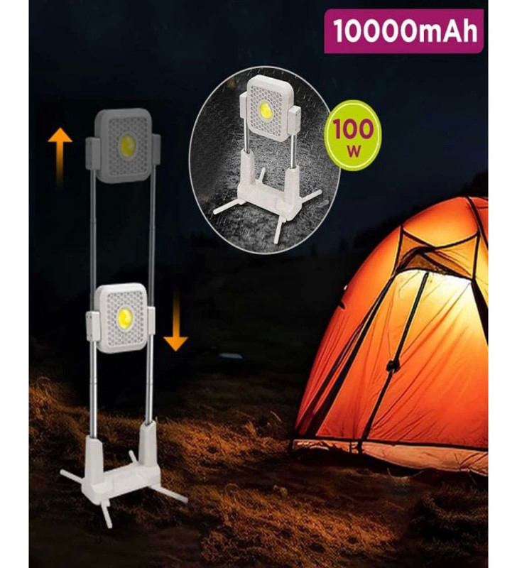 Katlanabilir Kamp Lambası Çok İşlevli Ultra Güçlü 4 Modlu Aydınlatma ( Lisinya )