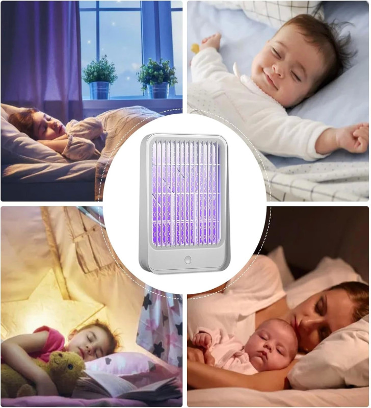 Elektrikli Sinek Kovucu USB Şarjlı Sessiz ve Etkili Led Işıklı Kapan ( Lisinya )