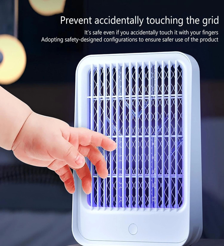 Elektrikli Sinek Kovucu USB Şarjlı Sessiz ve Etkili Led Işıklı Kapan ( Lisinya )