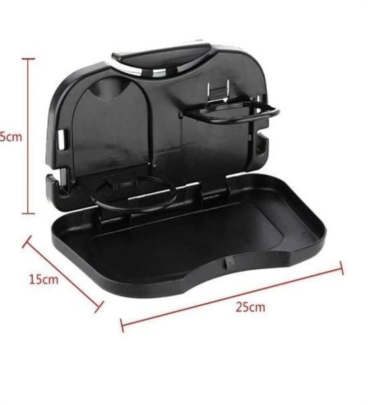 Araba Koltuk Arkası Katlanabilir Tepsi Siyah ( Lisinya )