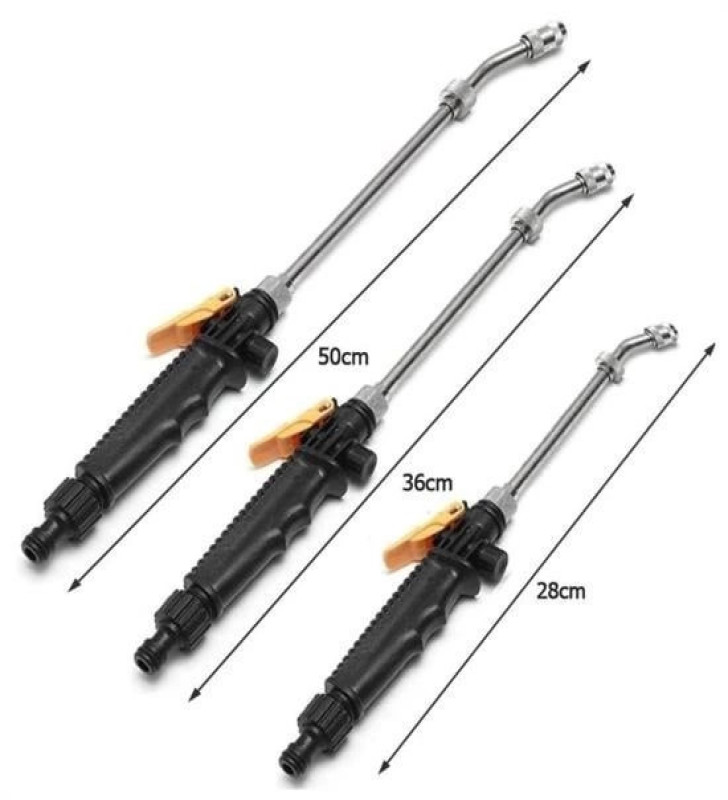 Water Jet Yüksek Basınçlı Su Püskürtme Oto Yıkama Aparatı Bahçe Sulama Aracı 50 Cm ( Lisinya )