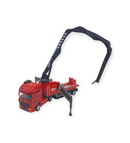 Metal İtfaiye Arabası - Söndürme Vinçli 26cm - 706-43 (Lisinya)