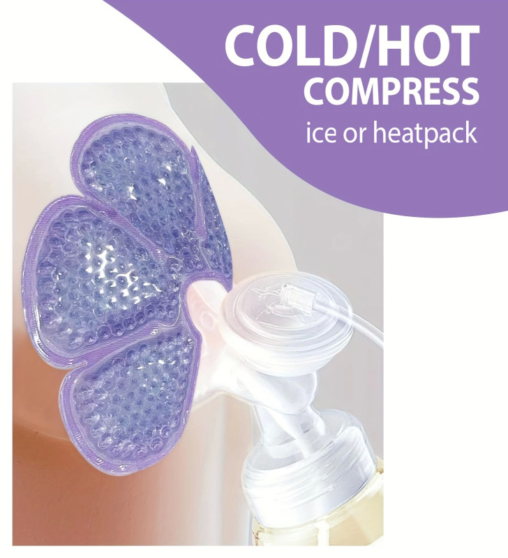 Emziren Anneler İçin 2 li Jel Göğüs Pedi – Sıcak ve Soğuk Kullanıma Uygun, PVC Dolgulu, Konfor ve Destek Sağlayan Ped ( Lisinya 