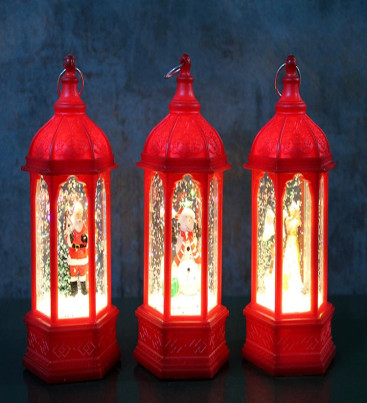 Yılbaşı Temalı Işıklı Kar Küresi Alk3218 - Lisinya