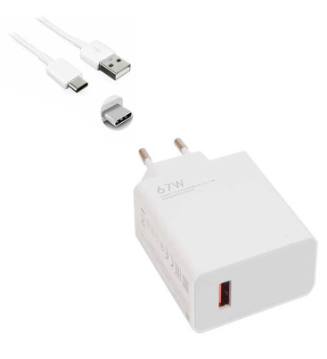 67W USB To Type-C Şarj Cihazı - Şarj Kablosu ( Lisinya )