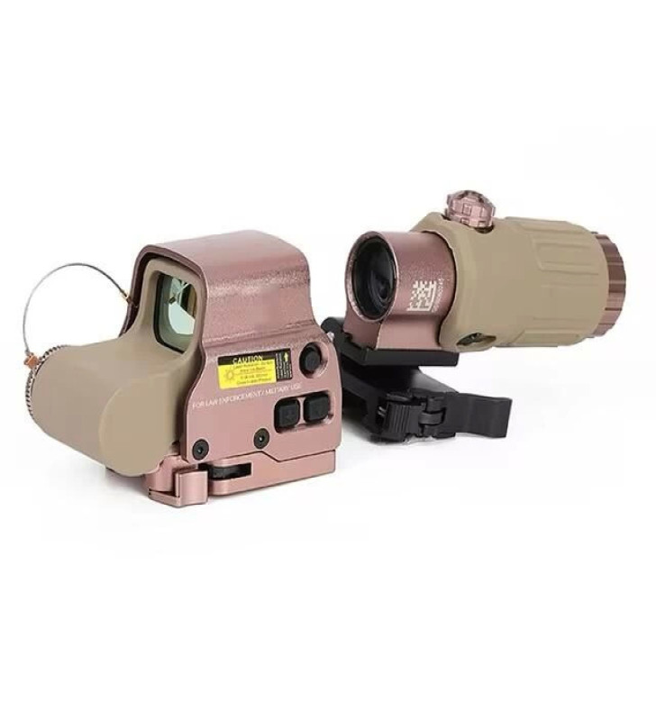 558-G43 XPS2 Hedef İşaretleyici Red Dot - Holografik Nişangâh, 5x Büyütmeli Set Çöl Rengi ( Lisinya )