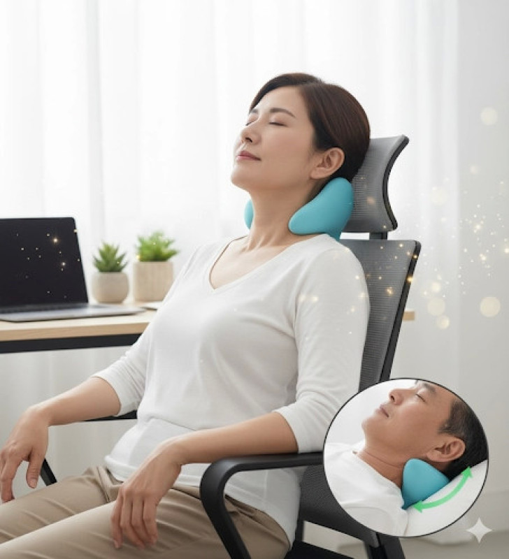 Boyun Hörgücü ve Kamburluk Önleyen Ortopedik Yastık | Dik Duruş, Sağlıklı Omurga ve Rahat Uyku Desteği ( Lisinya )