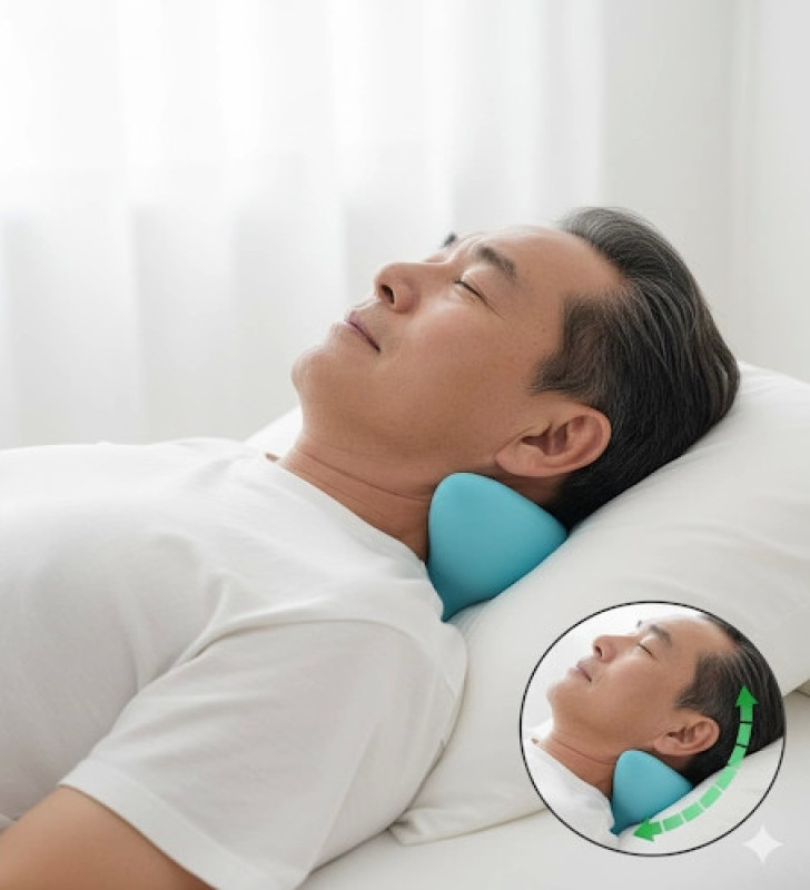 Boyun Hörgücü ve Kamburluk Önleyen Ortopedik Yastık | Dik Duruş, Sağlıklı Omurga ve Rahat Uyku Desteği ( Lisinya )
