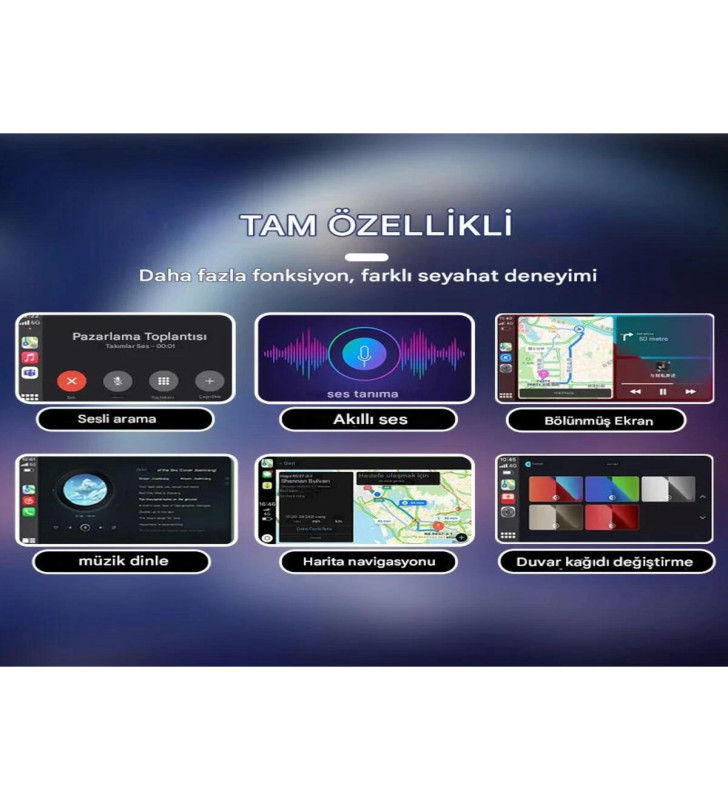 Kablosuz Android Auto/Car Play USB Dongle Cihazı ( Lisinya )