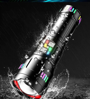 Pro F-3002 Alüminyum TG LED Gece Şeritli Type-C Şarjlı El Feneri ( Lisinya )