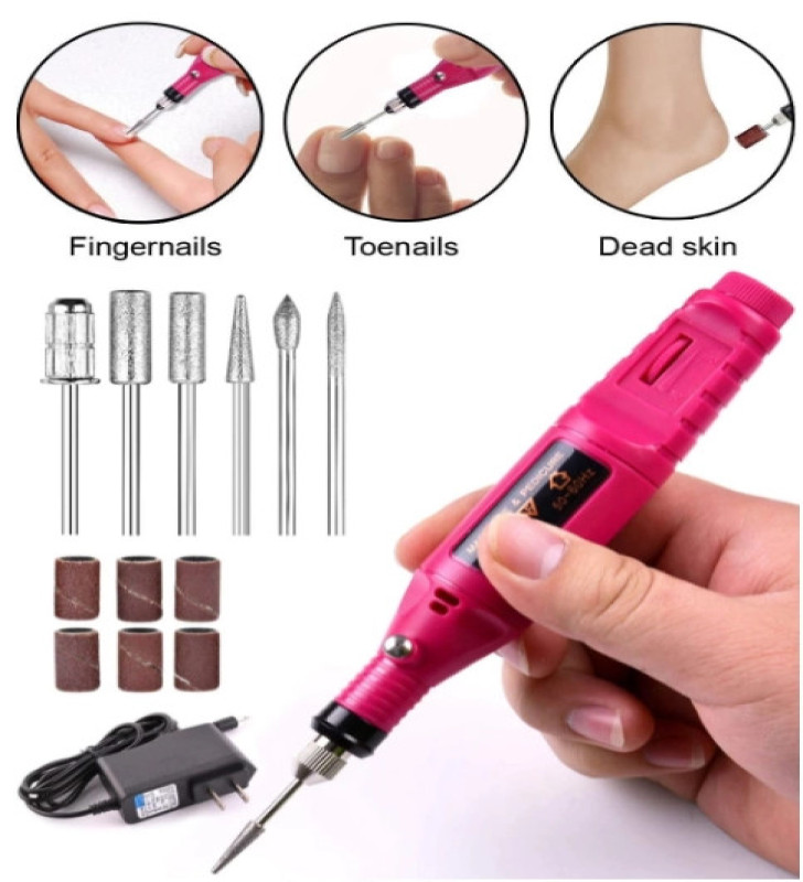 Manikür Pedikür Kalıcı Oje ve Protez Tırnak Uygulamaları İçin Elektrikli Tırnak Törpüsü ( Lisinya )