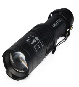 Km 87 Polis Tipi Zoomlu Şarjlı Metal Dağ Kamp Cep Feneri ( Lisinya )