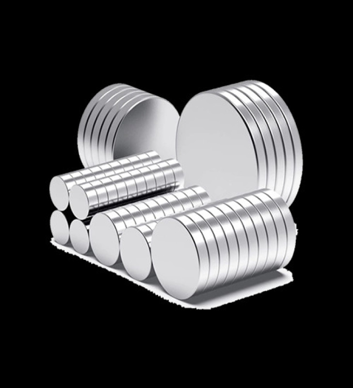 50 Adet 10x2mm Yuvarlak Neodyum Mıknatıs Güçlü Magnet Nikel Kaplamalı ( Lisinya )