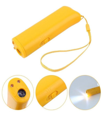 Ultrasonik Köpeksavar Cihaz – 150 Desibel, Ses Dalgasıyla Zararsız Koruma, LED Işıklı, Etkili ( Lisinya )