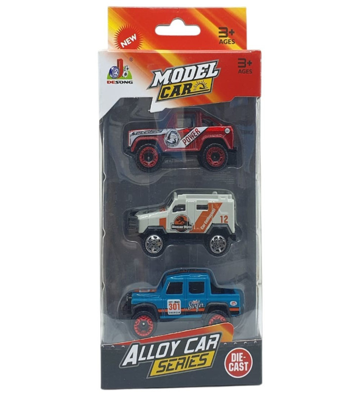 3'lü Araba Off-Road Seti - Die Cast - DS045 (Lisinya)