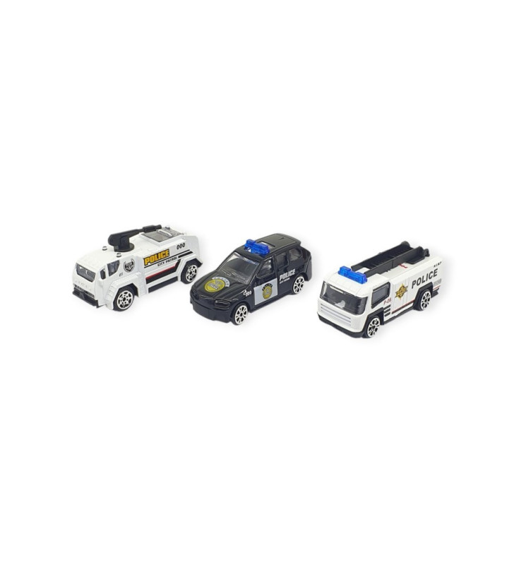 3'lü İş Makinaları Road Seti - Die Cast - DS044 - Polis (Lisinya)