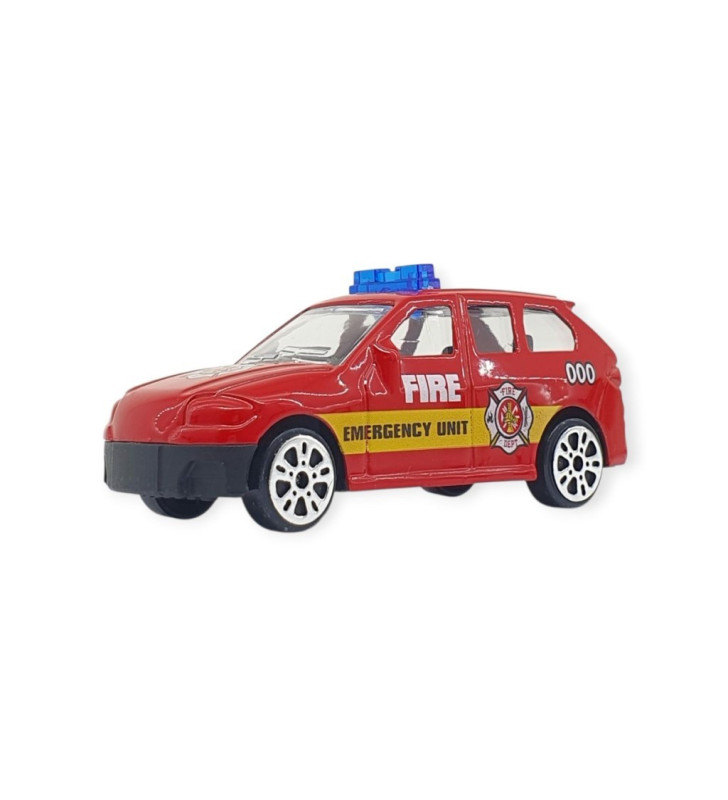 3'lü İş Makinaları Road Seti - Die Cast - DS044 - İtfaiye (Lisinya)