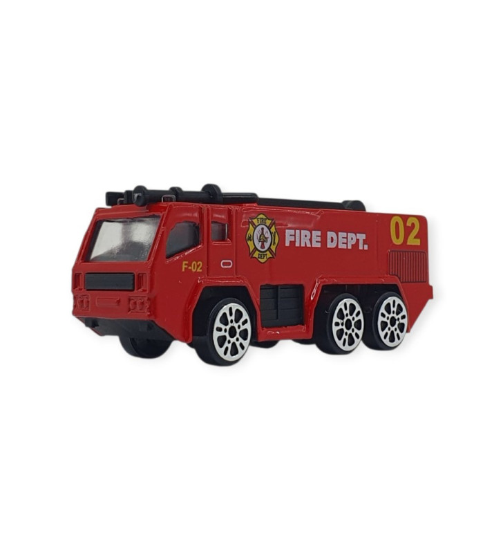 3'lü İş Makinaları Road Seti - Die Cast - DS044 - İtfaiye (Lisinya)
