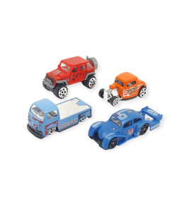 Alloy Racer 4'lü Araç Seti - 780-413 (Lisinya)