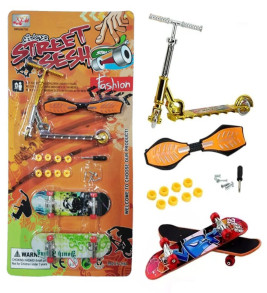 Parmak Kaykay - Skate Board - Paten ve Scooter Oyun Seti - 012-13 - Turuncu (Lisinya)