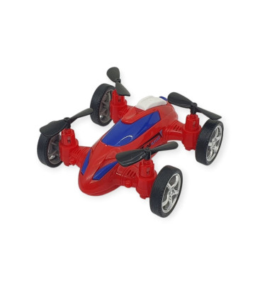 Sürtmeli Drone Araba Hareketli Pervane - Kırmızı (Lisinya)