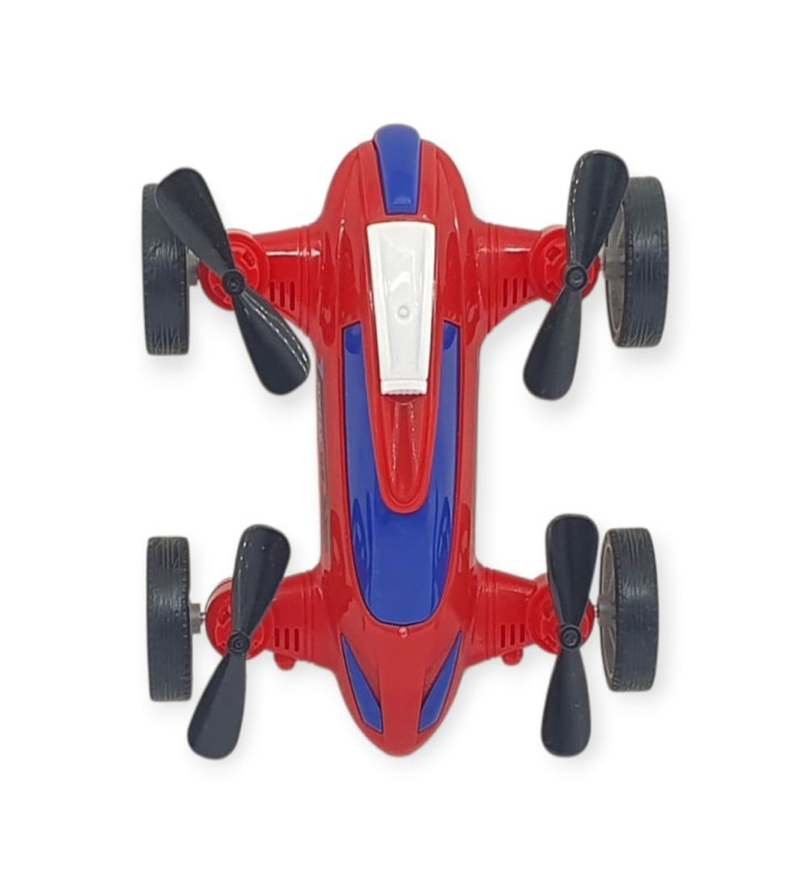 Sürtmeli Drone Araba Hareketli Pervane - Kırmızı (Lisinya)