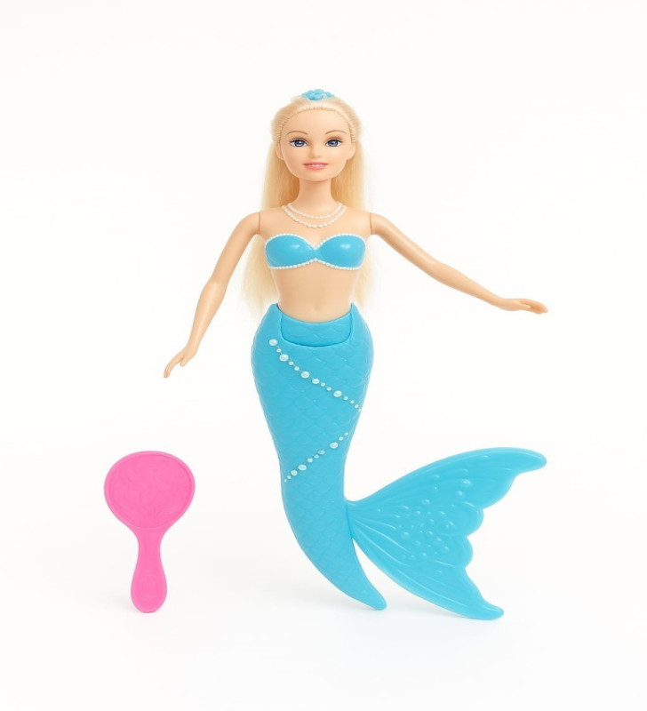 Deniz Kızı Işıklı Bebek - 2348/1-3 - Mavi (Lisinya)