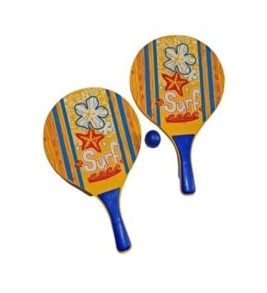 Beach Ball Tahta Raket - 3394 - Sarı (Lisinya)