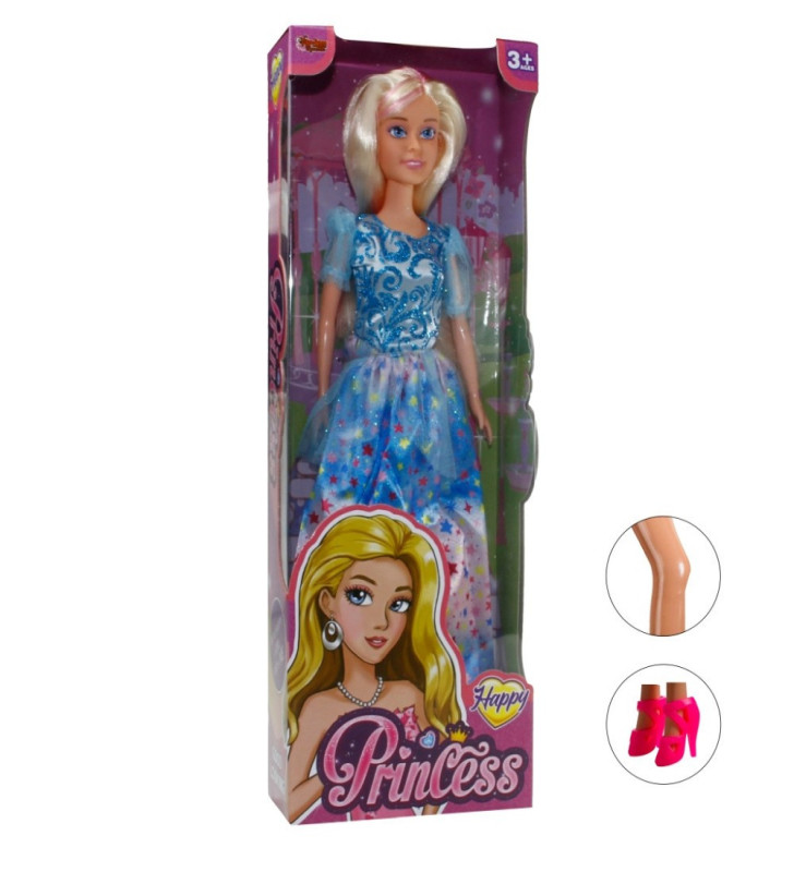 Prenses Bebek 30 cm - 66774 -1 - Mavi (Lisinya)