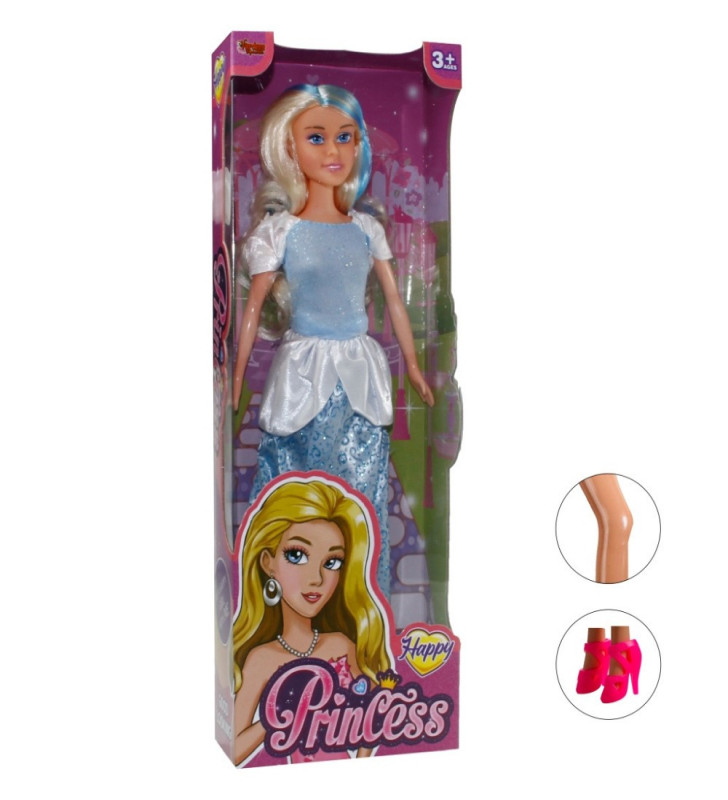 Prenses Bebek 30 cm - 66774 - 4 - Mavi (Lisinya)