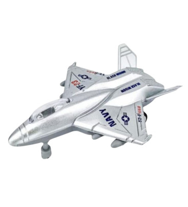 Çek Bırak Mini Metal Uçak - Gri (Lisinya)