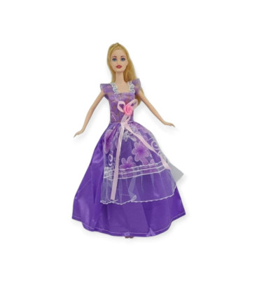 Büyüleyici Parti Bebeği Anlily - 02258 - Mor (Lisinya)