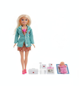 Aksesuarlı Model Bebek Doktor Seti - 115225A (Lisinya)