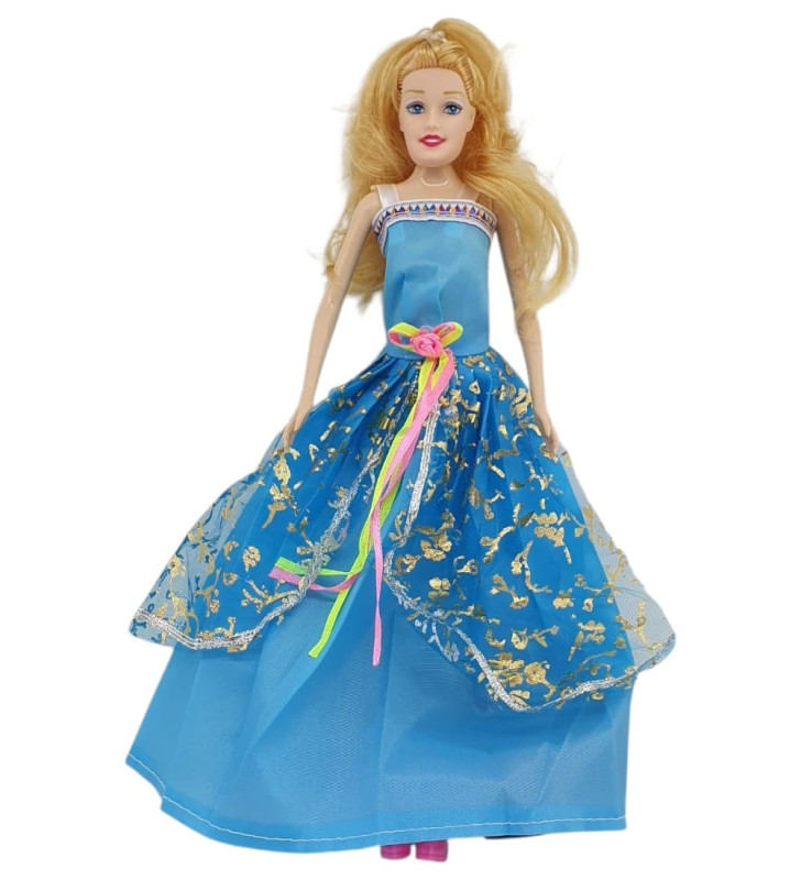 Bebek Yedek Elbiseli Ve Aksesuarlı - 1115-21 - Mavi (Lisinya)