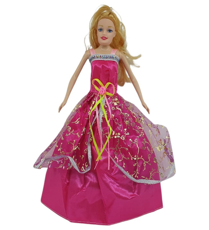 Bebek Yedek Elbiseli Ve Aksesuarlı - 1115-21 - Pembe (Lisinya)