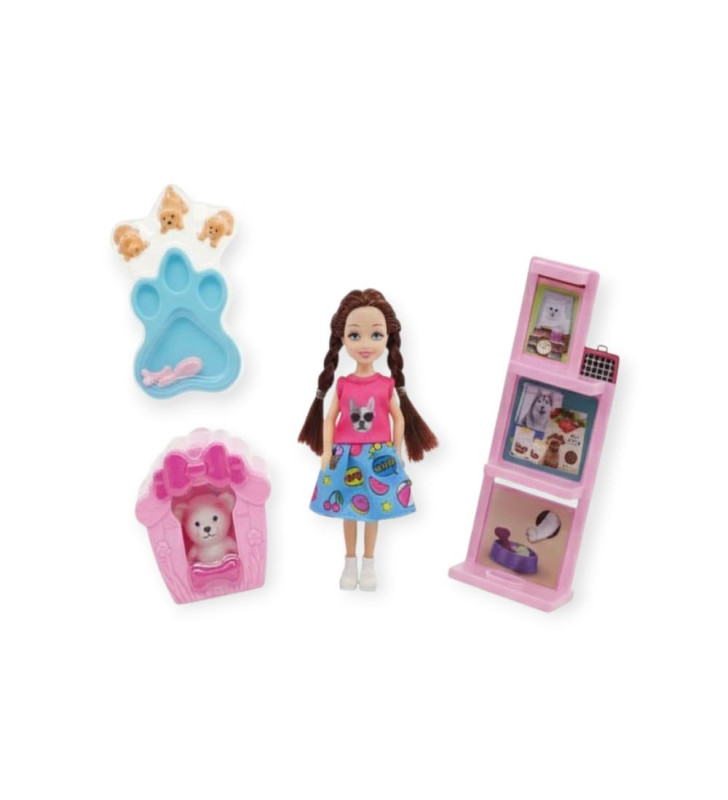 Pet Shop - Köpek Bakım Merkezi Oyun Seti - A8-14 - Sarışın (Lisinya)