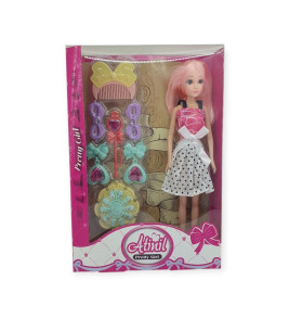 Prenses Bebek Makyaj Seti - Beyaz (Lisinya)