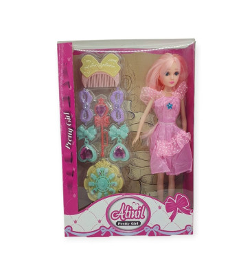 Prenses Bebek Makyaj Seti - Pembe (Lisinya)