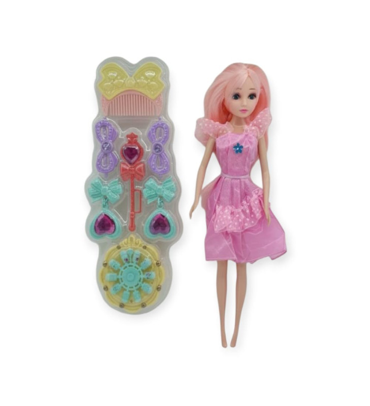 Prenses Bebek Makyaj Seti - Pembe (Lisinya)