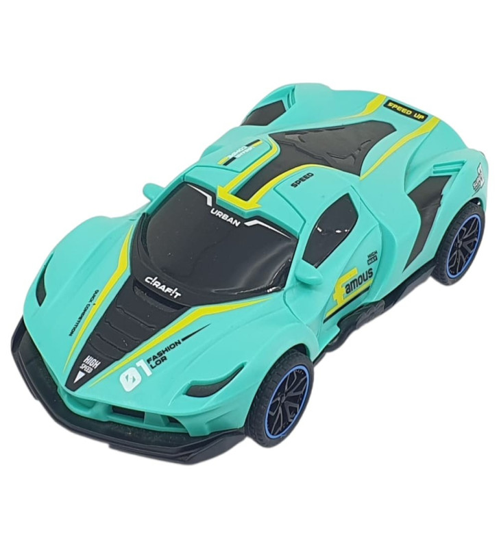 Sürtmeli Drift Arabalar 15 cm - D400-52 - Turkuaz (Lisinya)