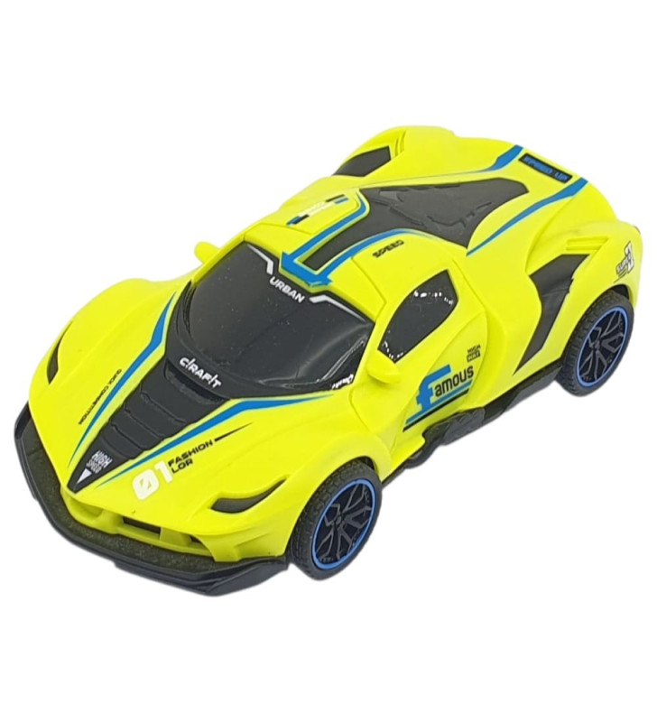 Sürtmeli Drift Arabalar 15 cm - D400-52 - Sarı (Lisinya)