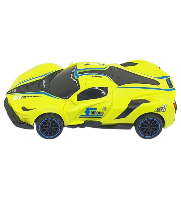 Sürtmeli Drift Arabalar 15 cm - D400-52 - Sarı (Lisinya)