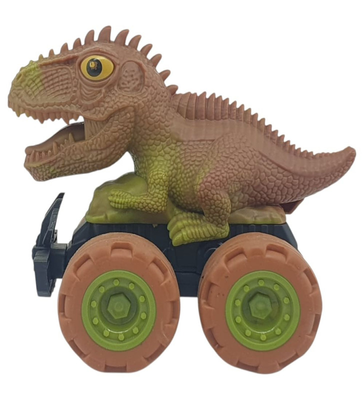 Sürtmeli Dinazor Arabalar 2'li - 12 cm - Stegosaurus & Parasaurolophus (Lisinya)