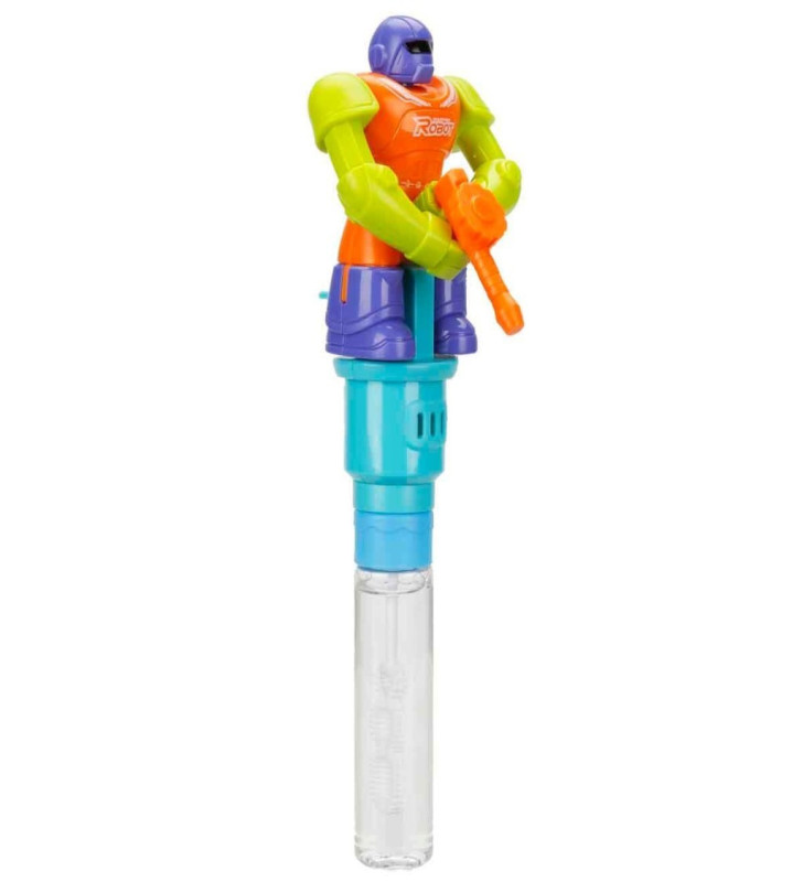 Robot Figürlü Su Oyunu - Baloncuk Oyunu - 625P - Mor Kasklı (Lisinya)