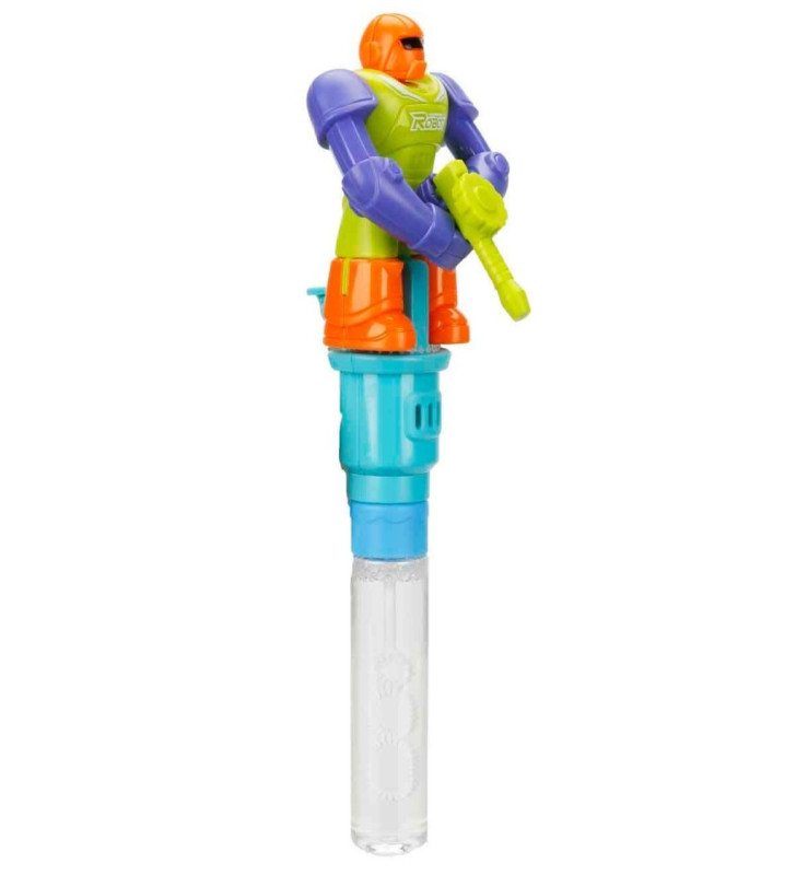 Robot Figürlü Su Oyunu - Baloncuk Oyunu - 625P - Turuncu Kasklı (Lisinya)