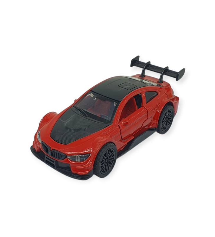 Çek Bırak Metal Arabalar 12 cm - 3671C - Kırmızı (Lisinya)