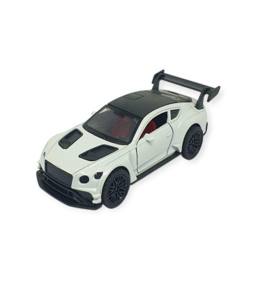 Çek Bırak Metal Arabalar 12 cm - 3671C - Beyaz (Lisinya)