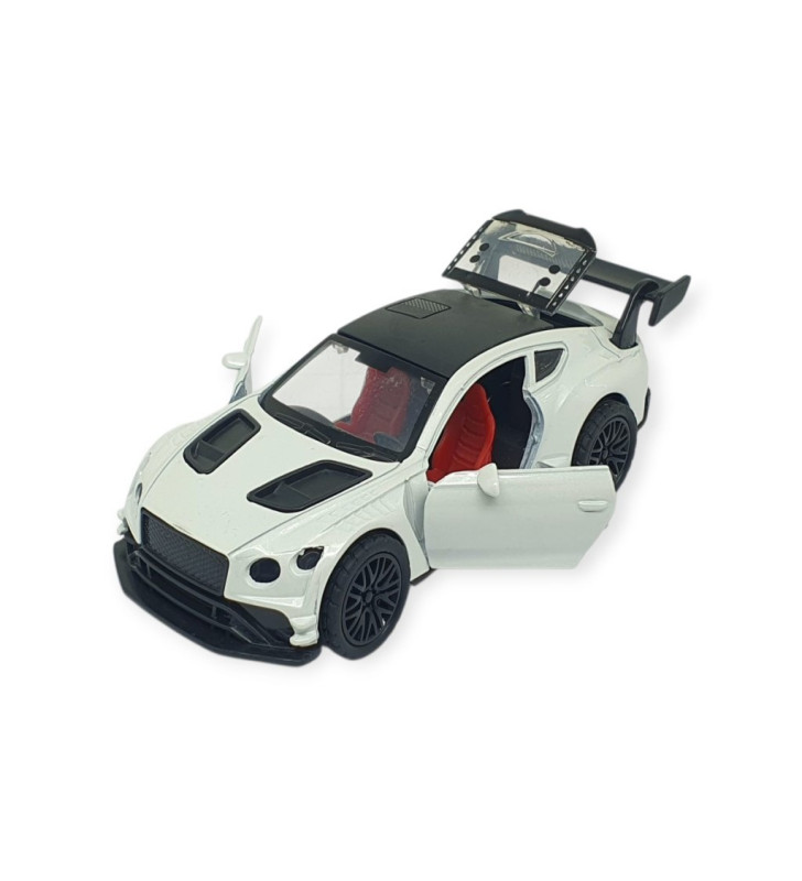 Çek Bırak Metal Arabalar 12 cm - 3671C - Beyaz (Lisinya)