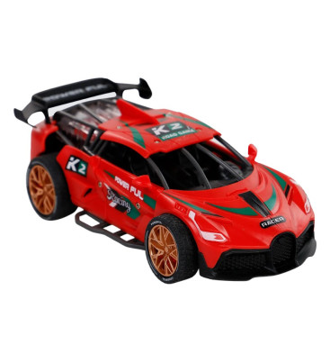 Sürtmeli Sesli Işıklı Spor Arabalar 18 cm - Kırmızı (Lisinya)