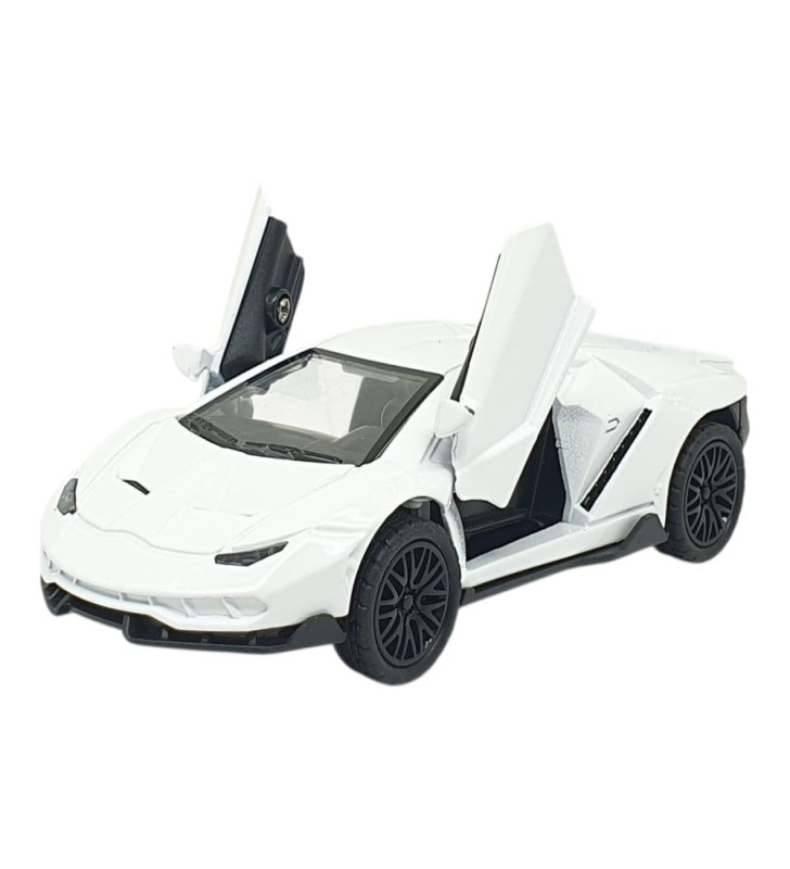 Çek Bırak Metal Arabalar 13 cm - SR2213- Beyaz (Lisinya)